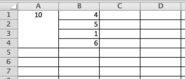 Cellen splitsen in Excel
