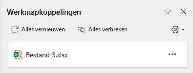 Koppelingen bewerken of de bron wijzigen 2