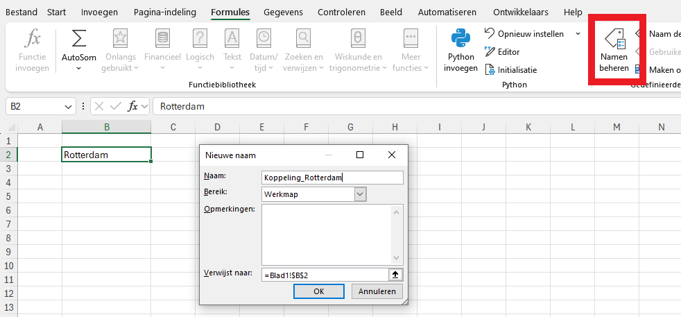 Verwijzing naar een cel in een ander bestand 6