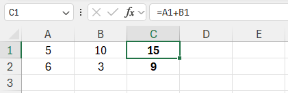 Een relatieve celverwijzing