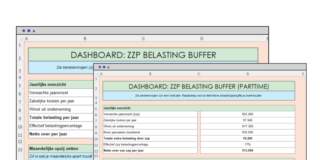 Bereken hoeveel je als zzp'er opzij moet zetten voor de belasting